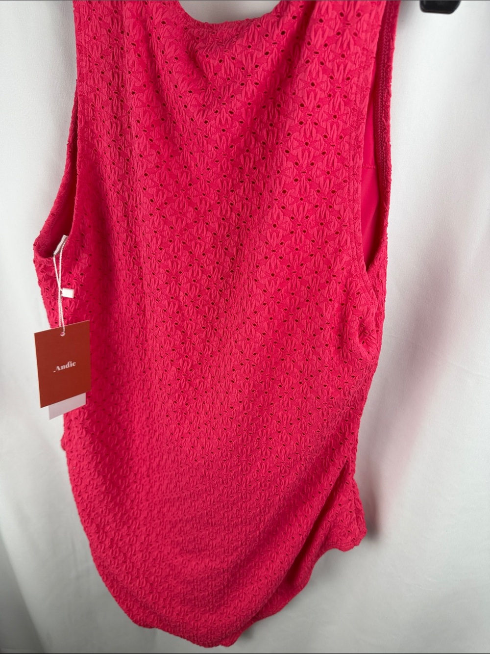 Andie The Malibu One Piece - Eyelet - Begonia Various Sizes - Picture 8 of 13